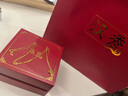 汉秀黄金项链足金o字项链肖邦素链时尚牢固实心百搭配链生日礼物520 o字链（金重约2.45克） 实拍图