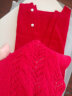 帕什 新款女士披肩100%山羊绒多种戴法一衣多穿纯色围巾开衫 JF-23 红色 实拍图