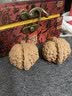 妍韵珠宝臻品磨盘狮子头文玩核桃盘玩古玩麻核桃手持把件39-40mm+盘玩礼包 实拍图