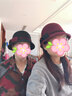 布塔帽子女冬韩版礼帽女羊毛呢帽女蝴蝶结潮大檐定型盆帽 黑色 可调节大小 实拍图