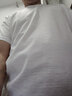 【2件装】100%纯棉质感圆领短袖T恤男宽松百搭纯色打底衫男士全棉半袖体恤众舰行 【2件装】白色+白色 XL【建议穿125-135斤】 实拍图