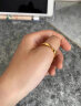 中国黄金（CHINA GOLD）黄金戒指莫比乌斯素圈指环999足金手饰生日礼物送女友老婆 11cm- 约0.5g 实拍图