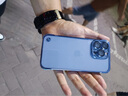 伊硕【无边框隐形】超薄电镀全包镜头膜适用iphone手机壳透明电镀手机壳苹果手机保护套简约轻奢款 远峰蓝 【超薄无边框，玻璃镜头膜】 iPhone13Pro 实拍图