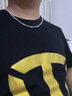 夏豹 999男士六角圆珠项链时尚霸气粗款白银子足银饰生日礼物送男友 4毫米45厘米 约13克 实拍图