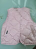 罗蒙儿童羽绒马甲女童内穿保暖轻薄背心男宝宝外穿秋冬坎肩 粉色 110 实拍图