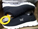 361°男鞋运动鞋男跑步鞋秋冬季361度男休闲鞋大码网鞋软底旅游鞋子 361度白/工业蓝2279（皮面） 42 实拍图