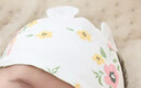 汤尼倍儿新生儿护囟门帽子纯棉0-3-6月初生婴儿胎帽夏季纱布套头空顶帽 苹苹安0-3个月(帽围38cm) 可根据宝宝头围选择 实拍图