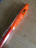 斑马牌（ZEBRA）JJ15 按动中性笔 签字笔 0.5mm子弹头啫喱笔水笔 学生彩色手账笔 红橙色 实拍图