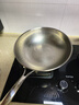 GreGor纯钛炒锅无涂层物理不粘炒菜锅32cm抗菌家用电磁炉通用WLBZTG-32 实拍图