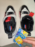 SNOOPY史努比童鞋男童运动鞋冬季短绒加棉跑步鞋保暖棉鞋3933A黑灰红35 实拍图