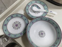 景德镇（jdz）官方陶瓷碗碟餐具创意个性奢华家用饭碗单个散件釉上彩宫廷珐琅彩 蓝珐琅8英寸深盘单个 实拍图