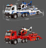 宝乐星儿童玩具男孩消防车可转弯惯性运输拖车带直升飞机警车生日礼物 实拍图