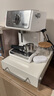 德龙（Delonghi）【国家补贴】咖啡机 复古半自动咖啡机 小型家用意式浓缩15Bar泵压 手动打奶泡 ECO310.VBG 奶油白 实拍图