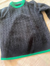 巴拉巴拉童装小童大童毛衣套头2025新款秋冬装打底衫男童女童撞色学院风潮 蓝绿色调00384 160 实拍图