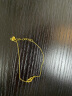 周大福复古双环ins足金黄金项链(工费560)45cm 约5.6g F217317 实拍图