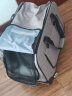 DO DO PET宠物拉杆箱猫咪外出便携拖车狗狗大容量猫包猫箱透气手提包旅行箱 灰色-拉杆可拆卸-可承重35斤 实拍图