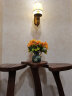 墨菲美式乡村小花瓶摆件插花欧式陶瓷客厅家居装饰餐桌干花仿真花花器 花卉款 实拍图