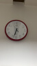 天王星（Telesonic）挂钟 客厅创意钟表现代简约安静钟时尚个性3D立体时钟卧室石英钟圆形挂表S9651-3红色 实拍图
