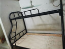 上下铺铁床子母铁艺上下铺双人床上下床高低床小户型铁艺床高低床 黑色 上铺宽0.9米下铺宽1.2米 送床板 实拍图