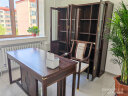 御木格（YUMUGE） 新中式实木乌金木书桌现代简约成人书房书法写字台办公桌椅子 1.42米书桌+椅子+四门书柜 晒单实拍图