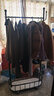 DSRAWMYT 带轮移动挂衣架落地卧室收纳现代简约多功能衣帽架 黑色80CM 80*32*175 实拍图