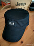jeep吉普 帽子男士全封口平顶帽户外休闲帽子冬季纯色刺绣鸭舌帽 深蓝色 XL (58-60CM) 实拍图
