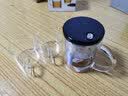 尚明（SAMADOYO）飘逸杯泡茶壶过滤加厚玻璃泡茶器小容量泡茶具耐热可拆洗玲珑杯 透明盖350ml+小杯2只*100ml 实拍图