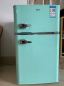惠康（HICON)冰箱小型家用单人宿舍冷藏冷冻双开门电冰箱二人租房小冰柜彩色复古小冰箱BCD-108 薄荷绿 BCD-108 实拍图