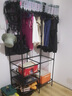 亚思特（YASITE） 衣帽架落地卧室挂衣架复古时尚衣服架子挂衣钩宿舍寝室挂衣服架子 0402黑色【长86宽44高174】 实拍图