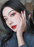 Merry dolly美瞳年抛 彩色近视隐形眼镜男女混血自然水润 魅瞳 2片装 Obsidian黑-芭比混血瞳 500度 实拍图