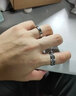 QMXD免费刻字链条戒指男款潮流单身戒潮男个性食指环可转动开瓶盖戒指 黑色默认发美9号其他留言 实拍图