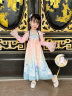 安妮优儿汉服女童秋款2025新款古风连衣裙小女孩唐装儿童超仙古装裙子春秋 紫色 120 实拍图