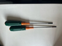 绿林（GREENER）彩条柄螺丝刀套装 十字一字螺丝刀超硬磁性小起子改锥镙刀工业级 3x75mm十字一字各一把 实拍图