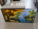 美艺佳天鹅湖纯手绘油画客厅沙发背景墙横幅壁画欧式山水风景手工装饰画 简欧金框 70*140CM 实拍图