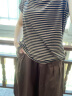 佰蓝娇两件套装裙子2025夏季女装新款高级感休闲气质连衣裙半身裙子夏天 咖啡色 2XL （建议115-125斤） 实拍图