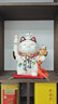 药师窑大号招财猫摆件彩绘招福大开运带项圈日本创意礼品开业乔迁日式 【加大不加价】6.5号&高19cm 实拍图