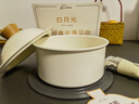 kims cook韩国二代小白锅平底不粘锅套装白月光陶瓷煎锅汤锅手柄可拆卸锅具 白月光 18cm奶锅 18cm 实拍图