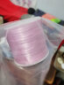 倾欣手工diy穿珠手链扁丝透明水晶弹力线耐磨手串文玩串珠皮筋松紧绳 升级款（粉色约50米） 实拍图