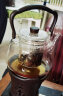 忆壶茶（YI HU TEA）煮茶壶玻璃泡茶器可电陶炉加热家用办公室烧水壶加厚耐热功夫茶具 蒸煮双内胆提梁壶 透明 1.2L 实拍图