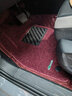 御马全包围汽车脚垫适用宝马5系X3奥迪A6L Q5L奔驰GLE沃尔沃雷克萨斯 【双层丨免拆安装】酒红皮革+枣红丝圈 实拍图