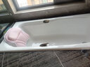 芙乐思天丝防滑靠枕奥地利进口木浆纤维环保地垫浴室淋浴泡澡靠背垫 樱花粉 天丝浴缸枕 实拍图