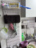 帅仕 厨房置物架洞洞板收纳架调料架壁挂纸巾架刀架筷子筒毛巾抹布架 白色挂钩*5 实拍图