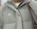 adidas 拒水防泼防风保暖鸭绒羽绒服面包服男女同款阿迪达斯官方   银灰色   XL 实拍图