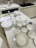 斯凯绨（Sky Top）碗盘碟陶瓷餐具套装骨瓷纯白8人份家用乔迁礼盒包装46头 晒单实拍图