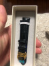 比握特真皮表带牛皮手表带男女蝴蝶扣配件适用天梭浪琴DW小米华为gt4 黑带黑线【黄金色自动扣】 18mm 实拍图