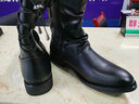 YDL.LAORT新款秋冬款青年 男靴韩版英伦高帮马丁靴男士中筒靴尖头皮靴子 鞋 冬款(加毛)增高版 40 实拍图