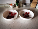 瓷秀源纯白色骨质瓷盘子套装菜盘家用创意网红陶瓷深盘窝盘蒸碟组合餐盘 8英寸深窝盘1个 晒单实拍图