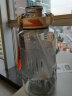 cica运动水杯大容量男女tritan塑料杯子耐高温学生健身水瓶壶吨顿桶夏 白色-1500ml（双饮+茶隔+刻度） 实拍图
