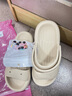 洁丽雅凉拖鞋女士夏季外穿防滑2024新款外出网红时尚沙滩厚底凉鞋女款夏 咖色【水晶小熊10个】 39-40 （适合38-39码） 实拍图