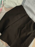 欧贝汐高腰西装短裤女春秋冬小个子a字弹力黑色外穿辣妹靴裤2026新款 黑色常规款 M 实拍图